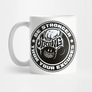 Stronger - Fitness Motivation Cartoon 02 Mug